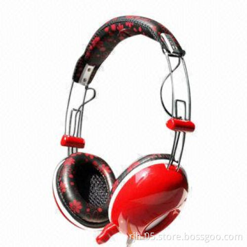 Wooden headphones with logo